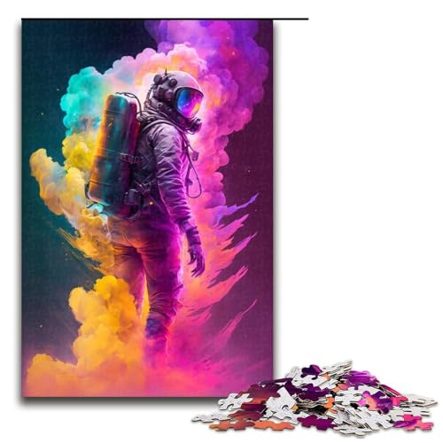 Puzzle für Erwachsene, 1000 Teile, Astronauten-Puzzle, Familiendekoration, 50 x 75 cm Puzzle für Erwachsene, 1000 Teile, Astronauten-Puzzle, Familiendekoration, 50 x 75 cm von WGLINGX