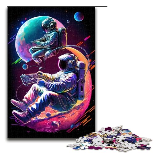 Puzzle für Erwachsene, 1000 Teile, Astronauten-Puzzle, Familiendekoration, 50 x 75 cm Puzzle für Erwachsene, 1000 Teile, Astronauten-Puzzle, Familiendekoration, 50 x 75 cm von WGLINGX