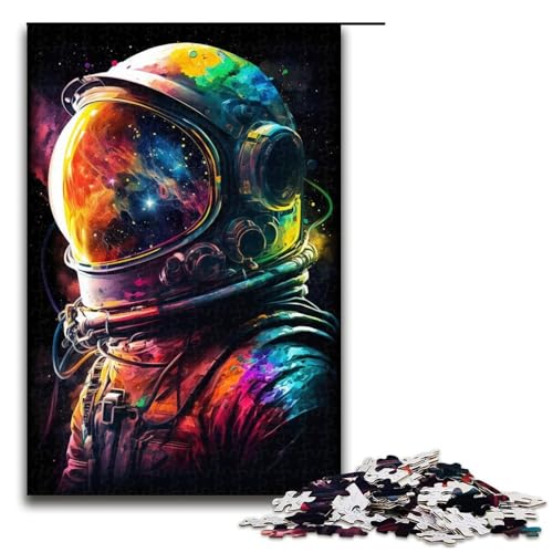 Puzzle für Erwachsene, 1000 Teile, Astronauten-Puzzle für die Heimdekoration, 50 x 75 cm von WGLINGX