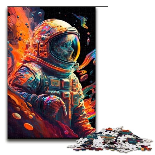 Puzzle für Erwachsene, 1000 Teile, Astronauten-Puzzle für die Heimdekoration, 50 x 75 cm von WGLINGX