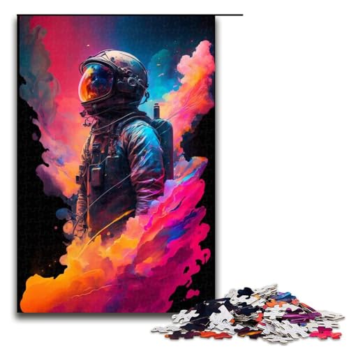 Puzzle für Erwachsene, 1000 Teile, Astronauten-Puzzle und tolle Geschenke, 50 x 75 cm von WGLINGX