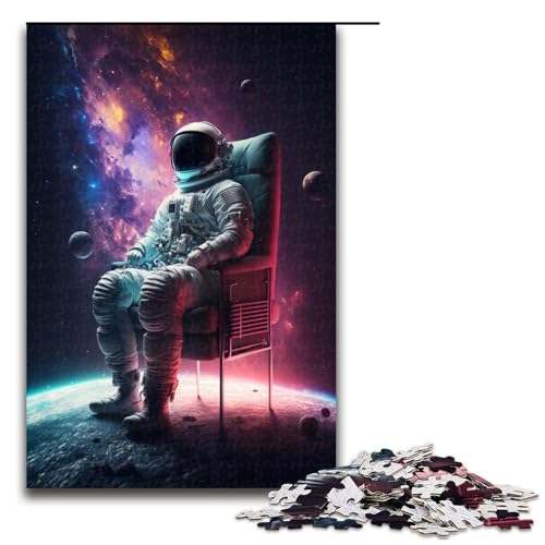 Puzzle für Erwachsene, 1000 Teile, Astronauten-Puzzle und tolle Geschenke, 50 x 75 cm von WGLINGX