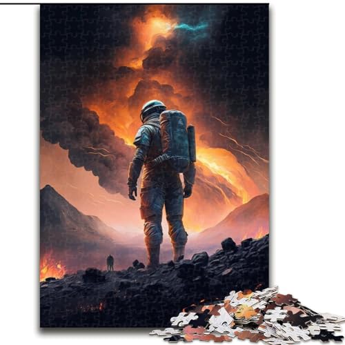 Puzzle für Erwachsene, 1000 Teile, Astronauten-Unmögliches Puzzle für Erwachsene, Heimdekorationsgeschenk, Denkspiel (Größe 26x38cm) von WGLINGX