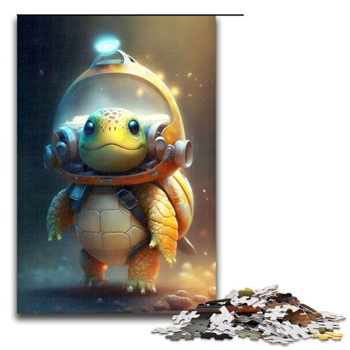Puzzle für Erwachsene, 1000 Teile, Astronauten-Weltraumschildkröte, Lernspiele, Heimdekoration, Puzzle, 50 x 75 cm Puzzle für Erwachsene, 1000 Teile, Astronauten-Weltraumschildkröte, Lernspiele, Heimdekoration, Puzzle, 50 x 75 cm von WGLINGX