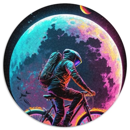 Puzzle für Erwachsene, 1000 Teile, Astronautenfahrrad, anspruchsvolle Puzzles, anspruchsvolles Denkspiel für Teenager und Familien (67,5x67,5cm) von WGLINGX