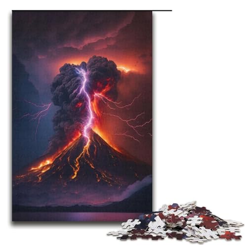 Puzzle für Erwachsene, 1000 Teile, Berg Fuji, Japan, Spielzeug, Denkspiel, Spaß für zu Hause, Aktivitäten, Geburtstagsgeschenk, Reisegeschenke (Größe 38 x 26 cm) von WGLINGX