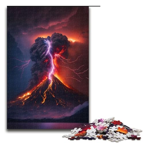 Puzzle für Erwachsene, 1000 Teile, Berg Fuji, Japan, tolles Geschenk für Teenager ab 14 Jahren (Größe 50 x 75 cm) von WGLINGX