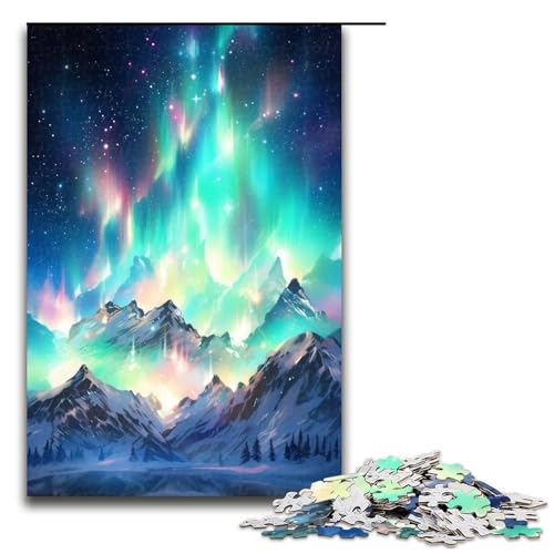 Puzzle für Erwachsene, 1000 Teile, Berg der Träume, Spielzeug, intellektuelles Spiel, Spaß bei Aktivitäten zu Hause, Geburtstagsgeschenk, Reisegeschenk (Größe 50 x 75 cm) von WGLINGX