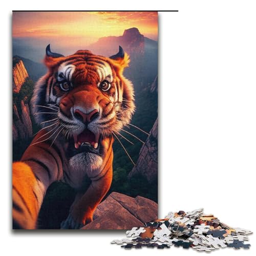 Puzzle für Erwachsene, 1000 Teile, Bergtiger, Puzzle für Erwachsene, Kartonpuzzle, anspruchsvolles Spiel, 37,6 x 26,9 cm Puzzle für Erwachsene, 1000 Teile, Bergtiger, Puzzle für Erwachsene, Kartonpuzzle, anspruchsvolles Spiel, 37,6 x 26,9 cm von WGLINGX