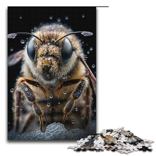 Puzzle für Erwachsene, 1000 Teile, Bienen-Puzzle – anspruchsvolles Spiel, 38 x 26 cm von WGLINGX