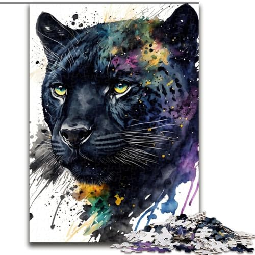 Puzzle für Erwachsene, 1000 Teile, Black Panther-Puzzle für Erwachsene, anspruchsvolles Denkspiel für Teenager, perfekt als Heimdekoration oder Geschenk, Größe 26x38cm Puzzle für Erwachsene, 1000 Teile, Black Panther-Puzzle für Erwachsene, anspruchsvolles Denkspiel für Teenager, perfekt als Heimdekoration oder Geschenk, Größe 26x38cm von WGLINGX