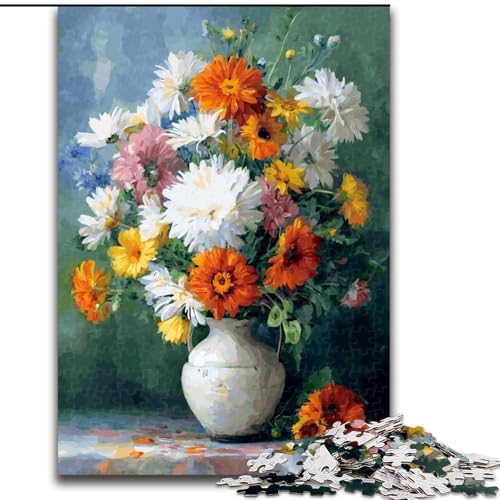 Puzzle für Erwachsene, 1000 Teile, Blumenkunst-Puzzle für Erwachsene, 1000 lustige Geschenke und Aktivitäten für zu Hause (Größe 26x38cm) von WGLINGX