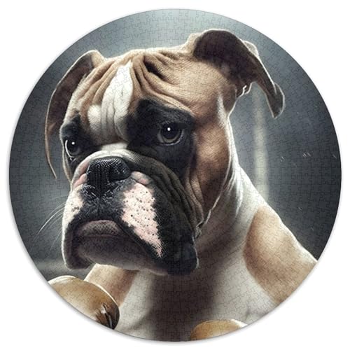 Puzzle für Erwachsene, 1000 Teile, Boxen, Boxer, anspruchsvolle Puzzles, anspruchsvolles Denkspiel für Teenager und Familien (67,5x67,5cm) von WGLINGX