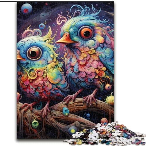 Puzzle für Erwachsene, 1000 Teile, Braunbär-Puzzle, anspruchsvolles DIY-Denkspiel, interaktives Familienspiel (Größe 26x38cm) von WGLINGX
