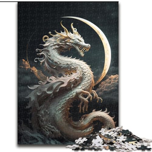 Puzzle für Erwachsene, 1000 Teile, Brave Dragon, schwierige Puzzles für Erwachsene, Lernspiele, Heimdekoration (Größe 26x38cm) von WGLINGX