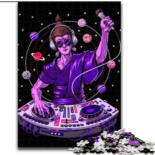 Puzzle für Erwachsene, 1000 Teile, Buddha, Psychedelic DJ, Puzzle für Erwachsene, 1000 Teile, Geschenkidee für die Feiertage, humorvolle Kunstwerke, detaillierte Kunstwerke, Größe 26x38cm Puzzle für Erwachsene, 1000 Teile, Buddha, Psychedelic DJ, Puzzle für Erwachsene, 1000 Teile, Geschenkidee für die Feiertage, humorvolle Kunstwerke, detaillierte Kunstwerke, Größe 26x38cm von WGLINGX