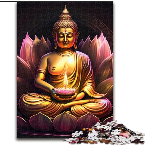 Puzzle für Erwachsene, 1000 Teile, Buddha, Unmögliches Puzzle für Erwachsene, Kinder ab 14 Jahren (Größe 26x38cm) von WGLINGX