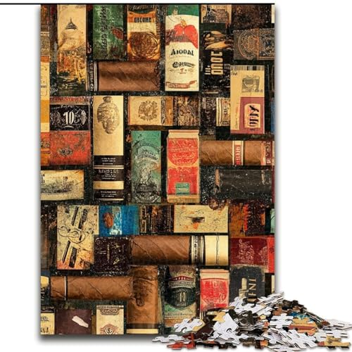 Puzzle für Erwachsene, 1000 Teile, Bücherregal, 1000 Teile, Puzzle für Erwachsene, Lernspiel, Herausforderungsspielzeug (Größe 26x38cm) von WGLINGX