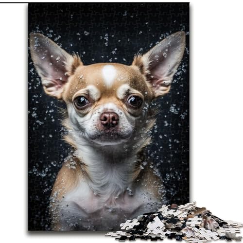 Puzzle für Erwachsene, 1000 Teile, Chihuahua-Puzzle, 1000 Teile für Erwachsene, Lernspiele, Heimdekoration (Größe 26x38cm) von WGLINGX