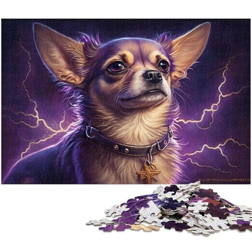Puzzle für Erwachsene, 1000 Teile, Chihuahua-Puzzle, Spielzeug, Weihnachtspuzzle, Geschenke, Größe 38 x 26 cm Puzzle für Erwachsene, 1000 Teile, Chihuahua-Puzzle, Spielzeug, Weihnachtspuzzle, Geschenke, Größe 38 x 26 cm von WGLINGX