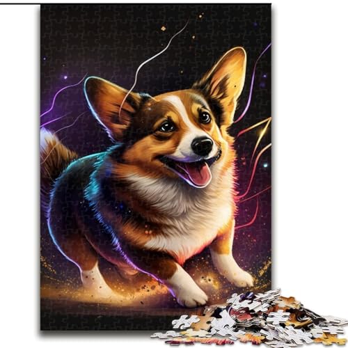 Puzzle für Erwachsene, 1000 Teile, Corgi, 1000 Teile, Puzzle für Erwachsene, Lernspielzeug (Größe 50x75cm) von WGLINGX