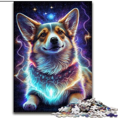 Puzzle für Erwachsene, 1000 Teile, Corgi-Hund, Puzzle für 1000 Teile für Teenager, anspruchsvolle Spielzeugspiele (Größe 50x75cm) von WGLINGX