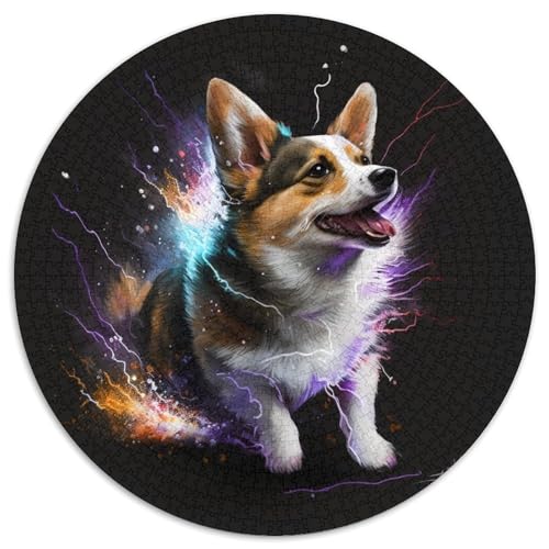 Puzzle für Erwachsene, 1000 Teile, Corgi-Puzzle aus Pappe, für Jugendliche ab 14 Jahren, Heimdekoration, 1000 Teile (67,5x67,5cm) von WGLINGX