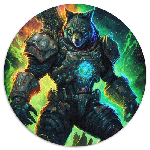 Puzzle für Erwachsene, 1000 Teile, Cosmic Space Wolves, Kartonpuzzle mit interaktivem Familienspiel, Kinder ab 14 Jahren (67,5 x 67,5 cm) von WGLINGX