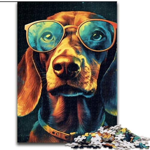 Puzzle für Erwachsene, 1000 Teile, Dackel, buntes Puzzle für Erwachsene, 1000 Teile, anspruchsvolles DIY-Denkspiel für Teenager, Größe 50x75cm Puzzle für Erwachsene, 1000 Teile, Dackel, buntes Puzzle für Erwachsene, 1000 Teile, anspruchsvolles DIY-Denkspiel für Teenager, Größe 50x75cm von WGLINGX