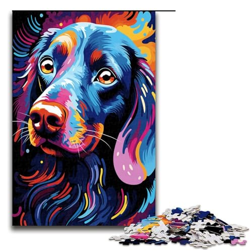 Puzzle für Erwachsene, 1000 Teile, Dackel-Spielzeug, Denkspiel, Spaß bei Aktivitäten zu Hause, Geburtstagsgeschenk, Reisegeschenk (Größe 50 x 75 cm) von WGLINGX