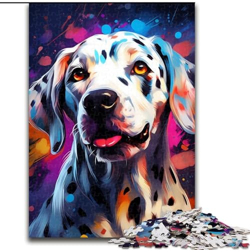 Puzzle für Erwachsene, 1000 Teile, Dalmatiner-Puzzle, 1000 Teile für Erwachsene, Lernspiel, Herausforderungsspielzeug (Größe 26x38cm) von WGLINGX