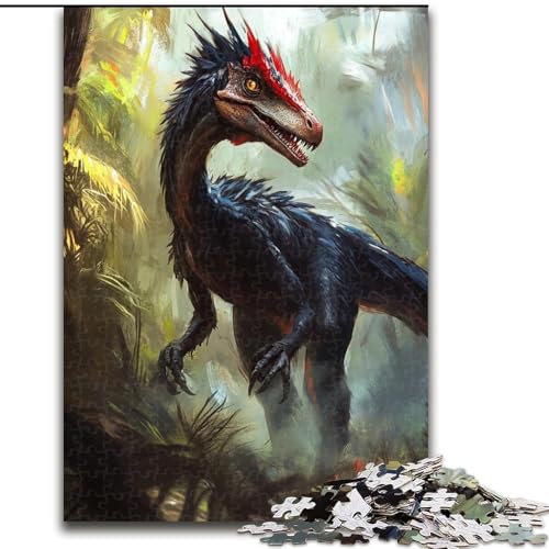 Puzzle für Erwachsene, 1000 Teile, Dinosaurier, 1000 Teile, Puzzle für Erwachsene, Lernspiel, Herausforderungsspielzeug (Größe 26x38cm) von WGLINGX