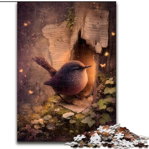 Puzzle für Erwachsene, 1000 Teile, Dream Sparrow Puzzle für Erwachsene, anspruchsvolles DIY-Denkspiel, interaktives Familienspiel (Größe 26x38cm) von WGLINGX
