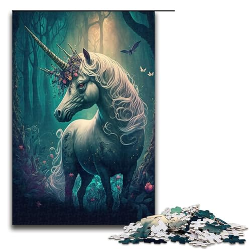 Puzzle für Erwachsene, 1000 Teile, EIN Cartoon-Einhorn-Puzzle, Familiendekoration, 50 x 75 cm Puzzle für Erwachsene, 1000 Teile, EIN Cartoon-Einhorn-Puzzle, Familiendekoration, 50 x 75 cm von WGLINGX