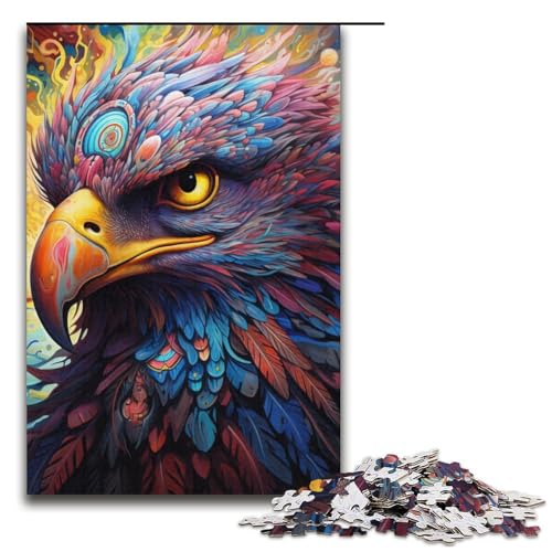 Puzzle für Erwachsene, 1000 Teile, Elefantenspielzeug, Denkspiel, Spaß bei Aktivitäten zu Hause, Geburtstagsgeschenk, Reisegeschenk (Größe 38 x 26 cm) von WGLINGX