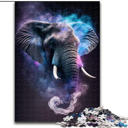 Puzzle für Erwachsene, 1000 Teile, Elefantenwolke, schwierige Puzzles für Erwachsene, Lernspiele, Heimdekoration (Größe 50x75cm) von WGLINGX