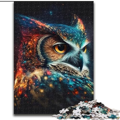 Puzzle für Erwachsene, 1000 Teile, Eulen-Holzpuzzle, anspruchsvolles Denkspiel, Spieleabend für die ganze Familie (Größe 50x75cm) von WGLINGX