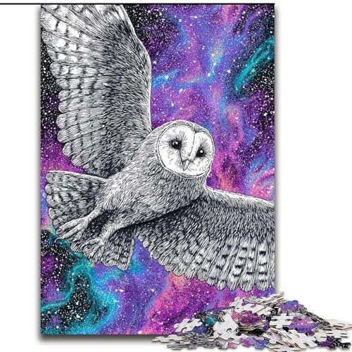 Puzzle für Erwachsene, 1000 Teile, Eulen-Puzzle, 1000 Teile, Heimdekorationsgeschenk, Denkspiel (Größe 26x38cm) von WGLINGX