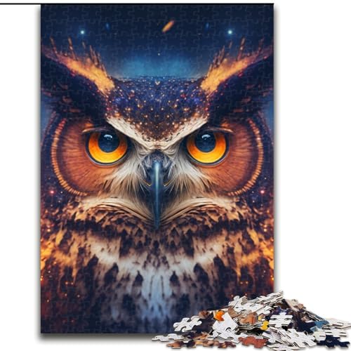 Puzzle für Erwachsene, 1000 Teile, Eulen-Unmögliches Puzzle für Erwachsene, Kinder ab 14 Jahren (Größe 50x75cm) von WGLINGX