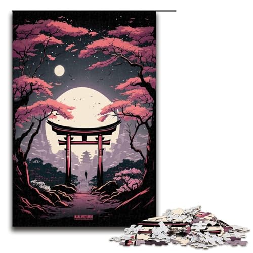 Puzzle für Erwachsene, 1000 Teile, Eulenspielzeug, Denkspiel, Spaß bei Aktivitäten zu Hause, Geburtstagsgeschenk, Reisegeschenk (Größe 50 x 75 cm) von WGLINGX