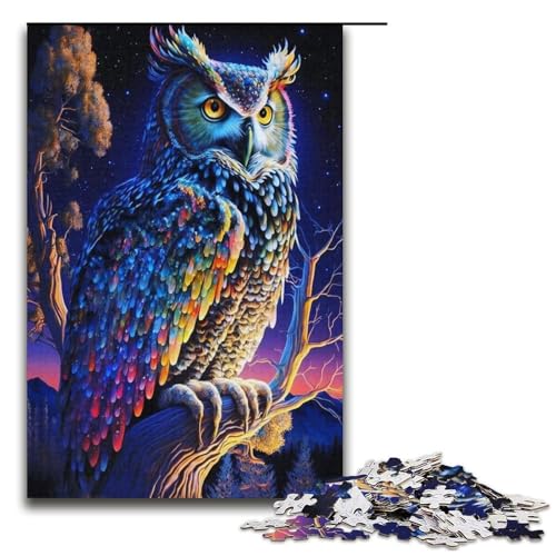 Puzzle für Erwachsene, 1000 Teile, Eulenspielzeug, Denkspiel, jedes Teil ist einzigartig – anspruchsvolles, unterhaltsames Familienspiel, 37,6 x 26,9 cm Puzzle für Erwachsene, 1000 Teile, Eulenspielzeug, Denkspiel, jedes Teil ist einzigartig – anspruchsvolles, unterhaltsames Familienspiel, 37,6 x 26,9 cm von WGLINGX