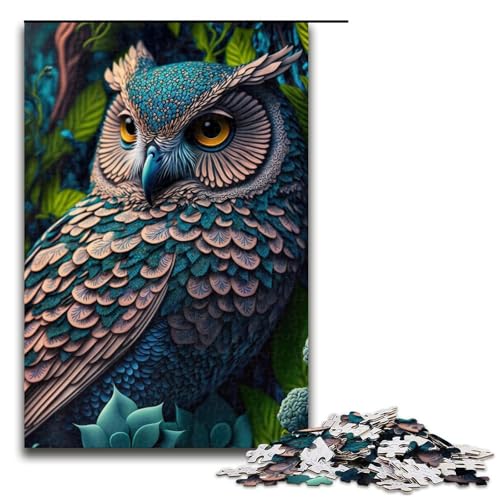 Puzzle für Erwachsene, 1000 Teile, Eulenspielzeug, Denkspiel, jedes Teil ist einzigartig – anspruchsvolles, unterhaltsames Familienspiel, 50 x 75 cm Puzzle für Erwachsene, 1000 Teile, Eulenspielzeug, Denkspiel, jedes Teil ist einzigartig – anspruchsvolles, unterhaltsames Familienspiel, 50 x 75 cm von WGLINGX