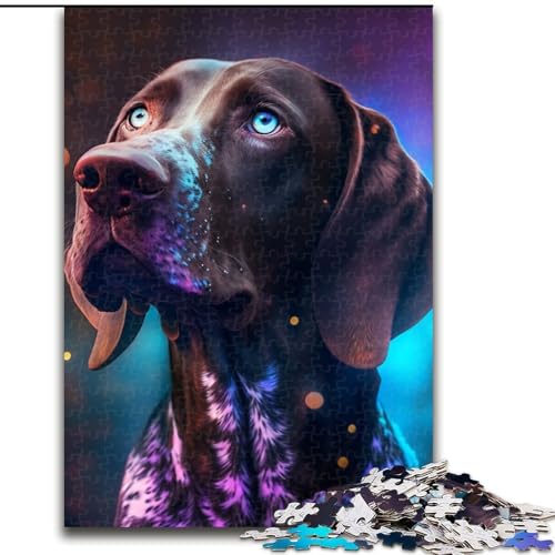 Puzzle für Erwachsene, 1000 Teile, Fantasie-Hund, Unmögliches Puzzle für Erwachsene, Kinder ab 14 Jahren (Größe 26x38cm) von WGLINGX