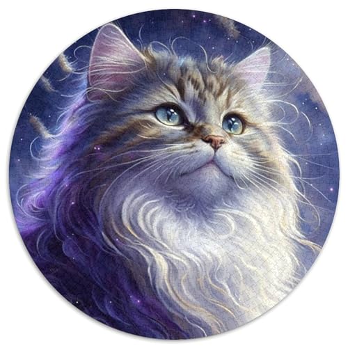 Puzzle für Erwachsene, 1000 Teile, Fantasie-Katze, Kartonpuzzle für Jugendliche ab 14 Jahren, Heimdekoration, 1000 Teile (67,5x67,5cm) von WGLINGX