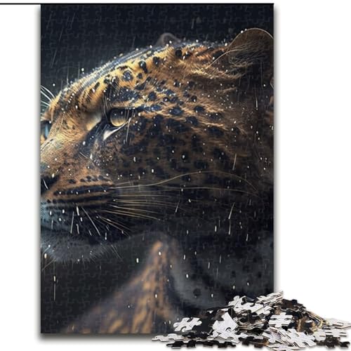 Puzzle für Erwachsene, 1000 Teile, Fantasie-Leopard, Holzpuzzle, anspruchsvolles Denkspiel, Spieleabend für die ganze Familie (Größe 50x75cm) von WGLINGX