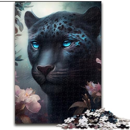 Puzzle für Erwachsene, 1000 Teile, Fantasie-Leopard, unmögliches Puzzle für Erwachsene, Kinder ab 14 Jahren (Größe 26x38cm) von WGLINGX