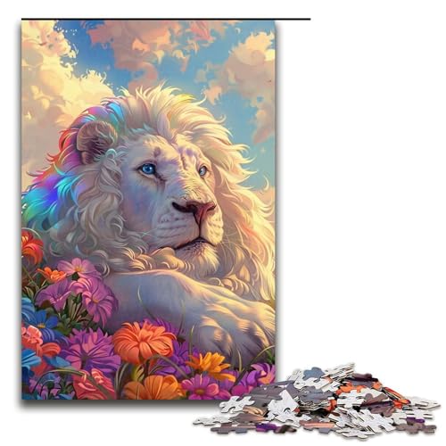 Puzzle für Erwachsene, 1000 Teile, Fantasie-Löwe, Heimdekoration, Puzzle, Spielzeug, (Größe 50 x 75 cm) von WGLINGX