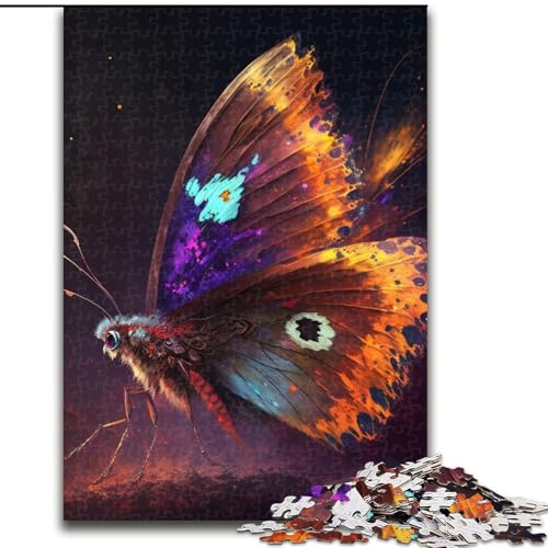 Puzzle für Erwachsene, 1000 Teile, Fantasie-Schmetterling, Holzpuzzle, anspruchsvolles Denkspiel, Spieleabend für die ganze Familie (Größe 50x75cm) von WGLINGX
