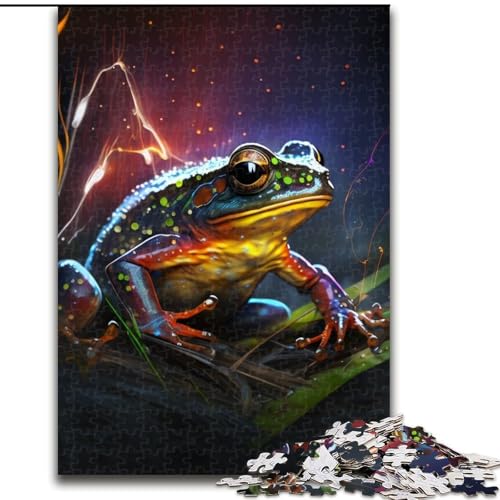 Puzzle für Erwachsene, 1000 Teile, Fantasiefrosch, Unmögliches Puzzle für Erwachsene, Kinder ab 14 Jahren (Größe 26x38cm) von WGLINGX