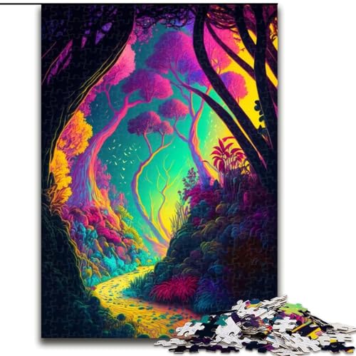 Puzzle für Erwachsene, 1000 Teile, Fantasiewelt-Wald, Holzpuzzle, Geburtstage, Weihnachten, Halloween, Thanksgiving, Ostern, Größe 26x38cm Puzzle für Erwachsene, 1000 Teile, Fantasiewelt-Wald, Holzpuzzle, Geburtstage, Weihnachten, Halloween, Thanksgiving, Ostern, Größe 26x38cm von WGLINGX